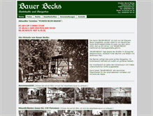 Tablet Screenshot of bauer-becks.de